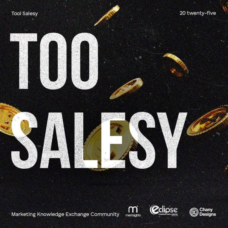 Too Salesy